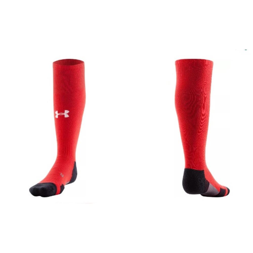 New NWT UA Under Armour‎ Teams Over the Calf Red Black 10.5-13 Lot Of 2